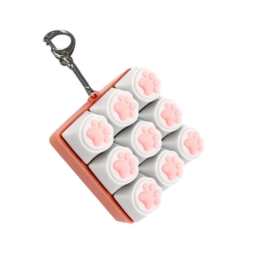 Cute Cat Claw Keychain, DIY Keyboard Accessory