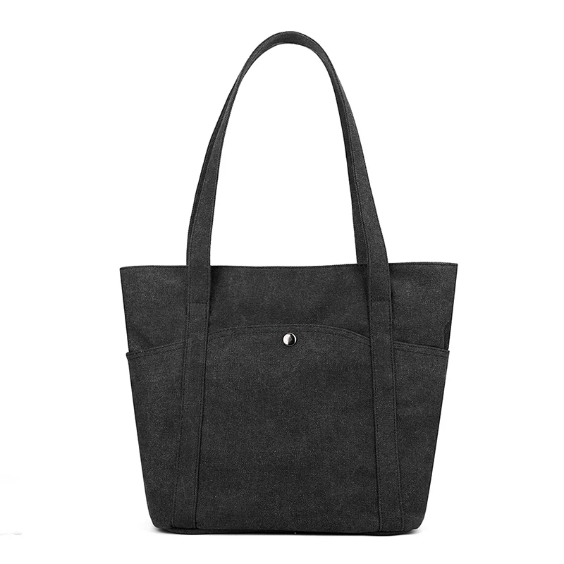 KVKY bolso de mano para mujer, bolsa de lona con hilo de coser de gran capacidad, bolso de sentido avanzado, práctico y conveniente, bolso de viaje para mujer