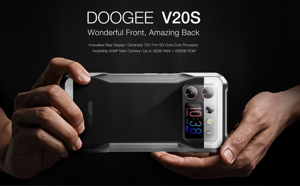 DOOGEE V20S, wymiar procesora 6020 120 Hz 6,43 cala [5G] super opłacalny smartfon z trzema zabezpieczeniami 12+256 GB, 12 GB pamięci RAM, 256 GB ROM