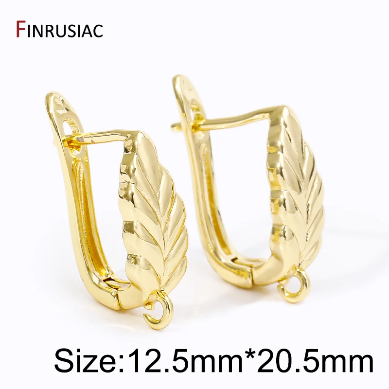 DIY Shvenzy Earwire Hoop Ohrring Haken Zubehör für 18K vergoldetes Messing Mode handgemachte Ohrringe Herstellung Zubehör Erkenntnisse – Detail 17