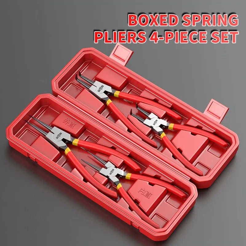 7-9 inch Expansion Pliers Retaining Ring Pliers Card Pliers Internal And External Dual-purpose Industrial Grade Circlip Pl tool