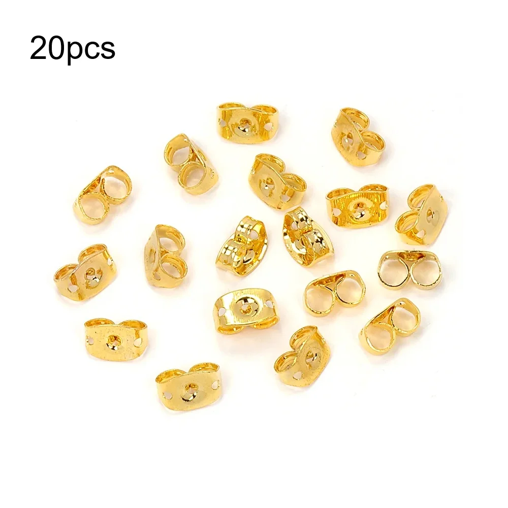 100 Stück Goldene Edelstahl-Ohrstecker 3-8mm mit Flachkopf, DIY Runde Ohrring-Rohlinge, Ohrstecker-Basen für Schmuckherstellung, Ohrring-Verschlüsse