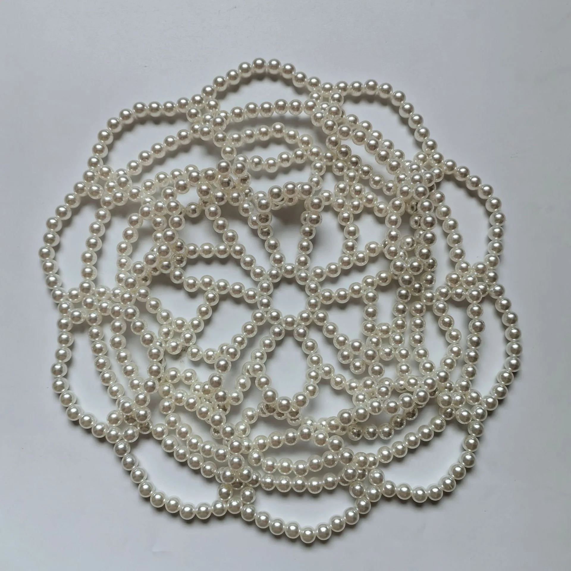 

Элегантные аксессуары для волос с геометрическим цветком и бисером для женщин, роскошная сетка для волос с искусственным жемчугом, модная цепочка в европейском стиле