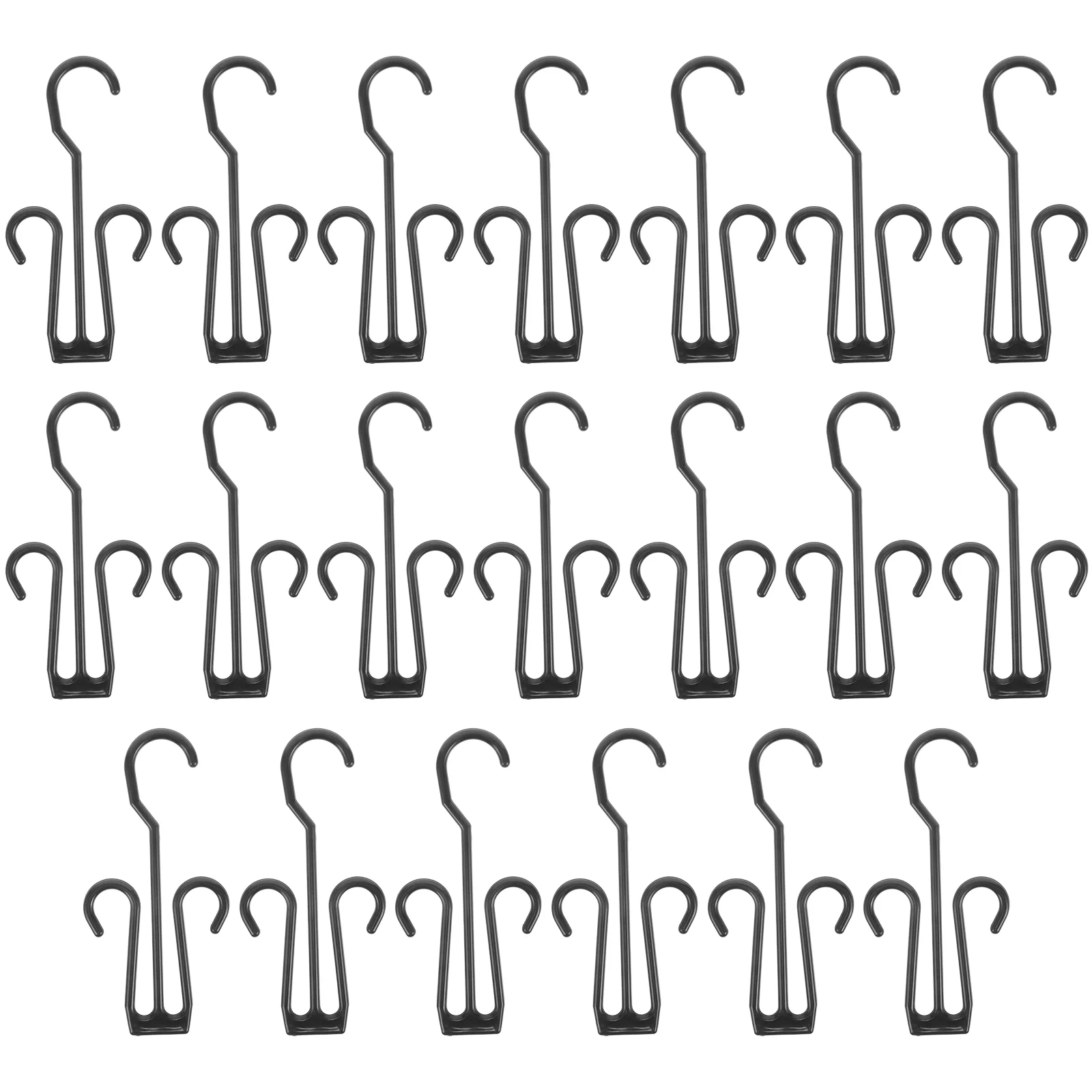 

20 Pcs Wall Hooks for Coats Shoes Hanger Display Bracket Show Short Slipper Drying Plastic Mall Racks Holder Baby