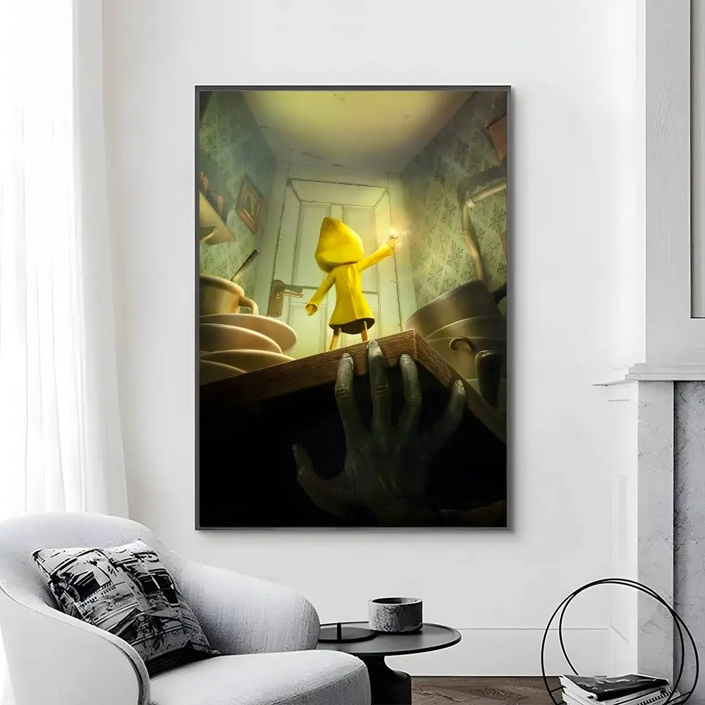 لعبة شعبية L-Little Nightmares ملصق قماش اللوحة المشارك مع المطبوعات غرفة نوم المنزل غرفة المعيشة الديكور هدية