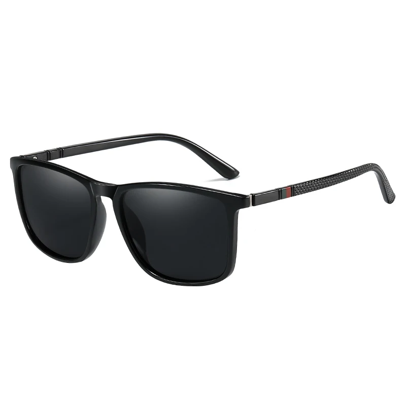 Gafas de sol polarizadas de lujo para hombre y mujer, lentes de sol cuadradas Vintage, con montura TR90, UV400