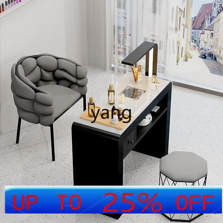 

Lh Nail Art Table and Chair Set E****mical Single Double Light Luxury Multifunctional Cream Style Nail Art Table