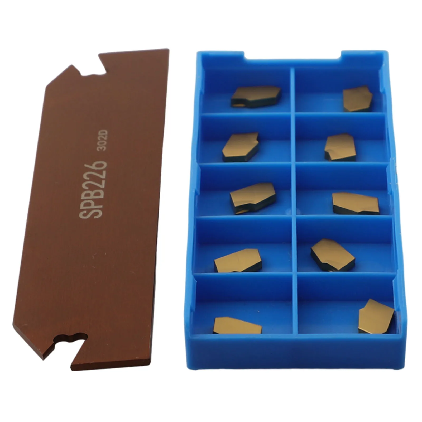 SPB226 CutOff Tool Holder with SP200 Carbide Cutoff Inserts High Cutting Efficiency and Thermal Cracking Resistance