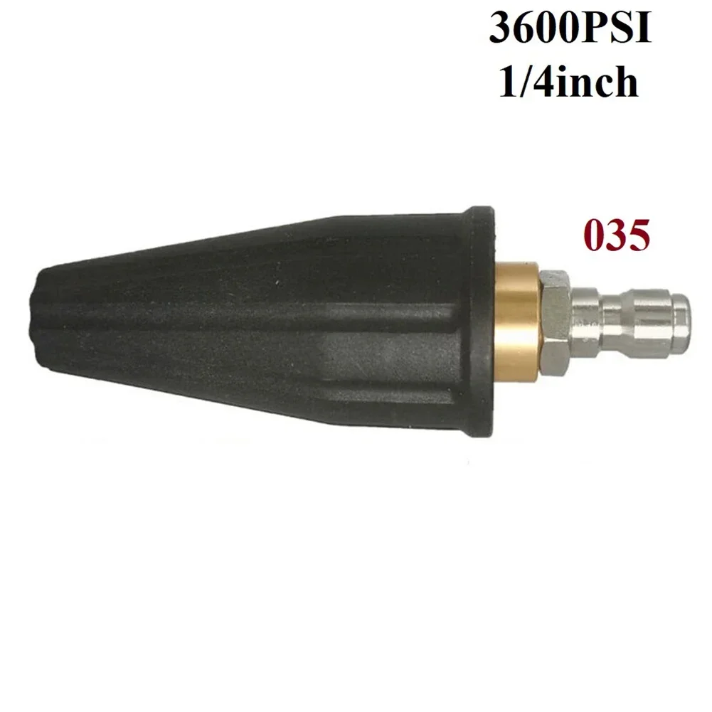 High Pressure Washer Rotating Turbo Nozzle 3600PSI 2.5-3.5GPM 1/4" Quick Connect Washer Cleaner Accessory Intense Clean