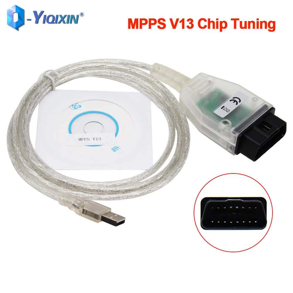 

MPPS V13 ECU Programmer V13.02 K CAN Flasher Chip Tuning OBD2 Scanner Professional MPPS Diagnostics Cable Tool