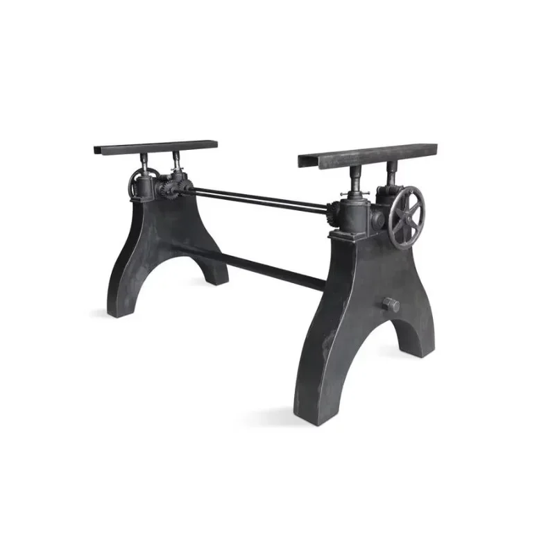 

Heavy Duty Hand Adjustable Height Workbench Standing Industrial Crank Desk Base