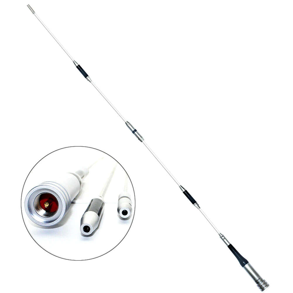 

Car Radio Dual Band Antenna For Mobile Car Accessories 144/430MHz High Gain Antenna Lightweight PL259 Silver 100% Brand New