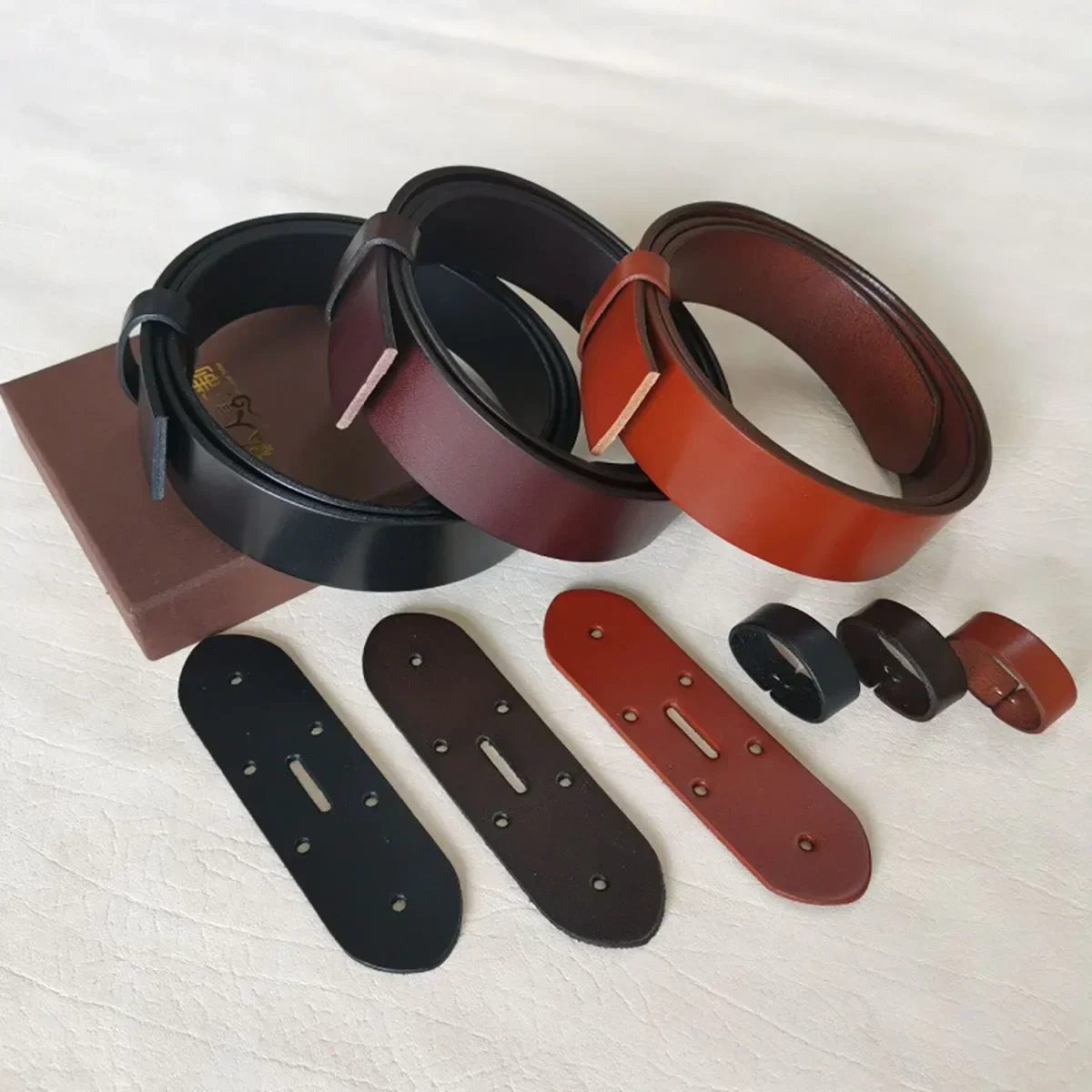 Hand Craft Italian Cowhide Genuine Leather Belts Strap For Business and Casual Wear, Water Absorbing, Unfinished Edge