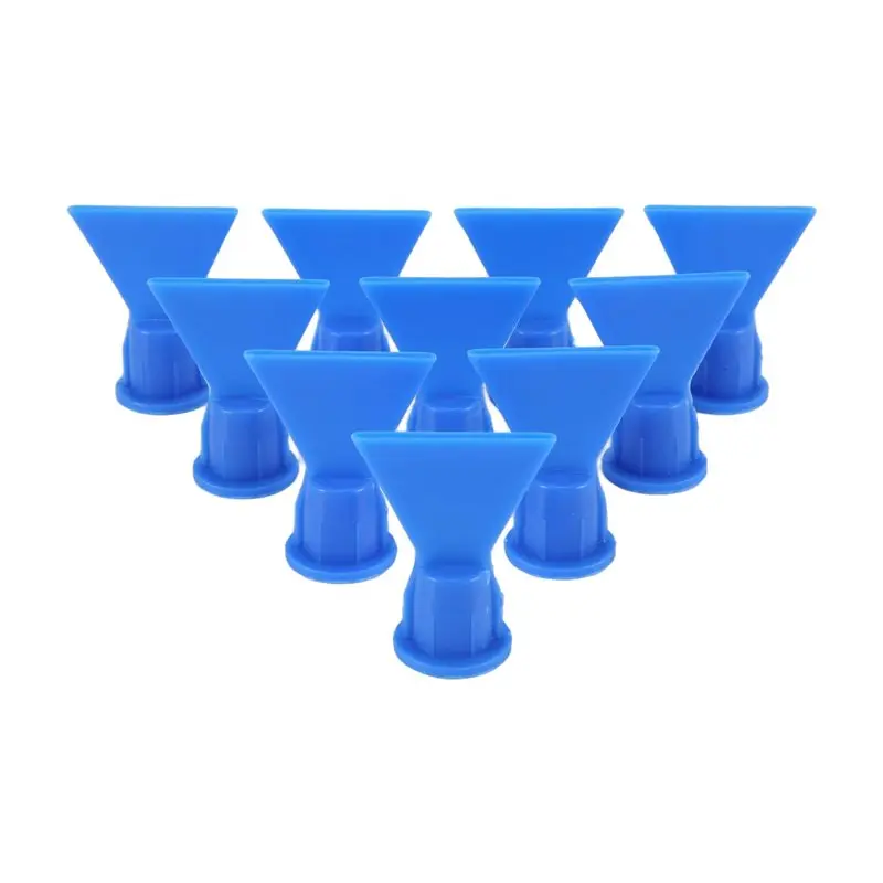 Must Have Wave Shape Silicon Cone For Cartridge Caulking Spare Part Nozzle Spray Tip For Sealant Dispenser Syringe Accessory 10P