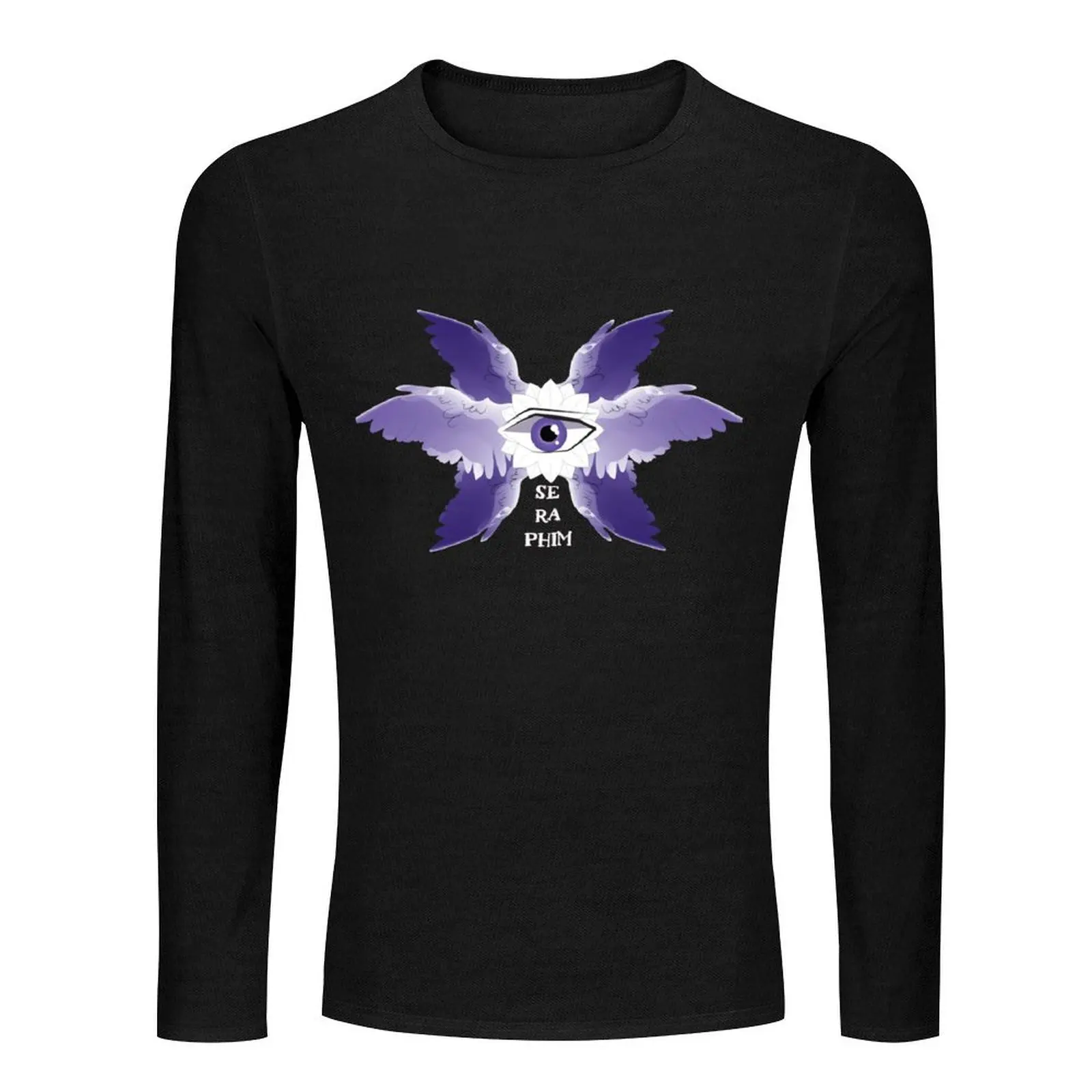 Purple Seraphim Long T-Shirt anime mens t shirts casual stylish