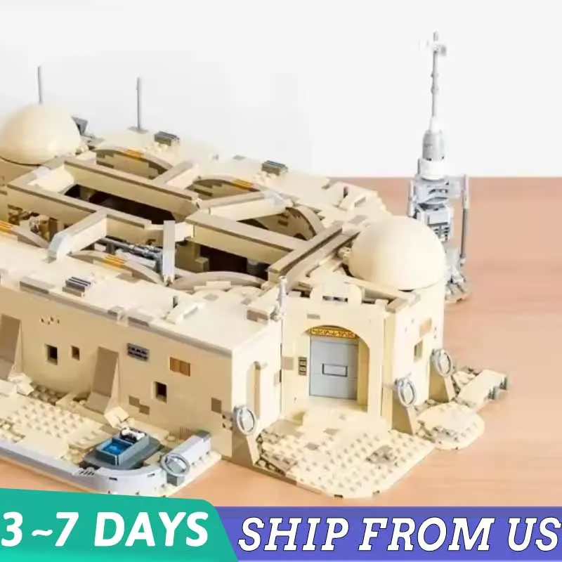 

2026 НОВИНКА 3187 ШТ. ﻿ Набор строительных блоков MOC-совместимый: Конструктор-головоломка «Кантина» — идеальный подарок на Рождество для взрослых и украшение. ﻿ 60016