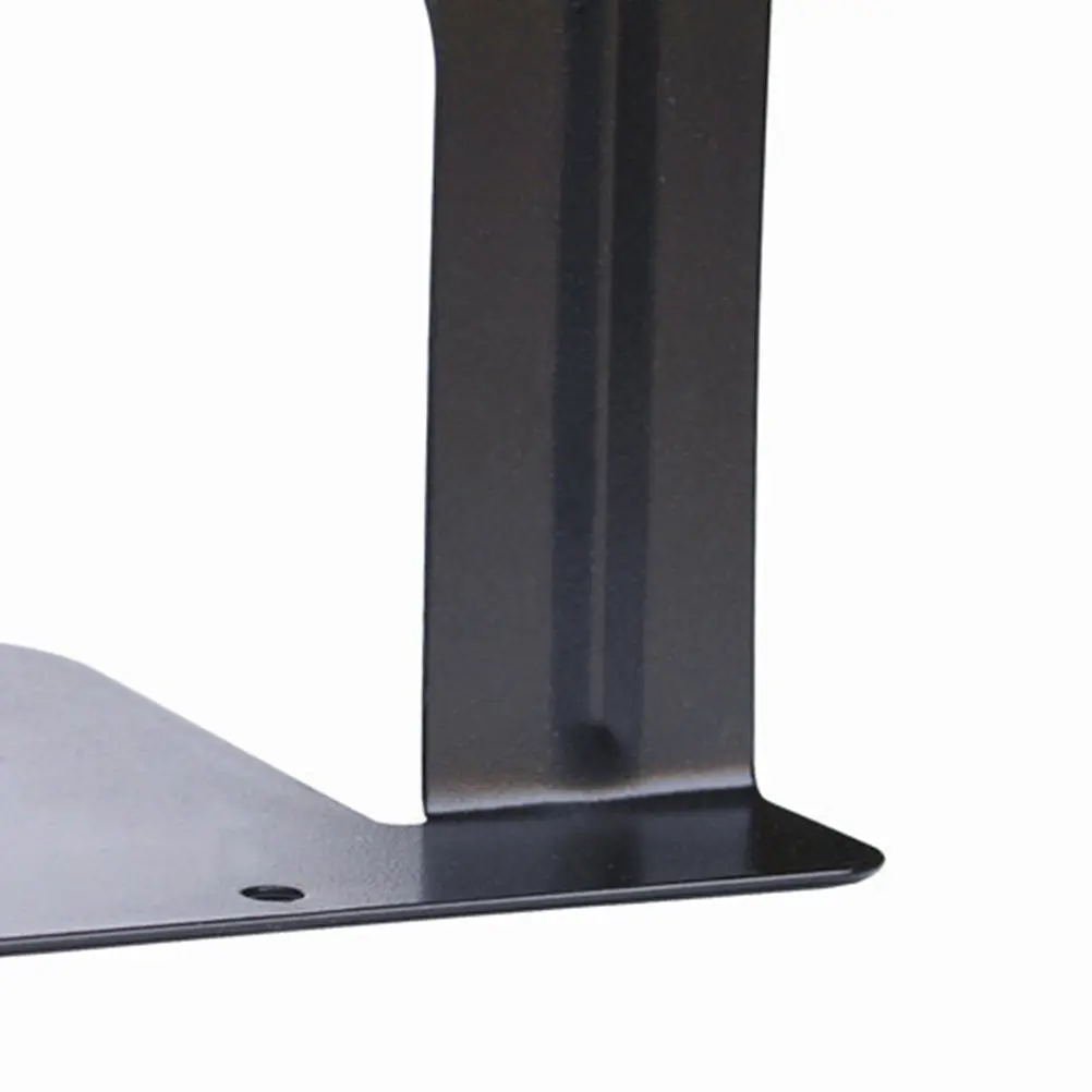 2Pairs Metal Bookends Simple Black Book Stands for Desktop Office School Magazine File Organizer Book Supports Shelves