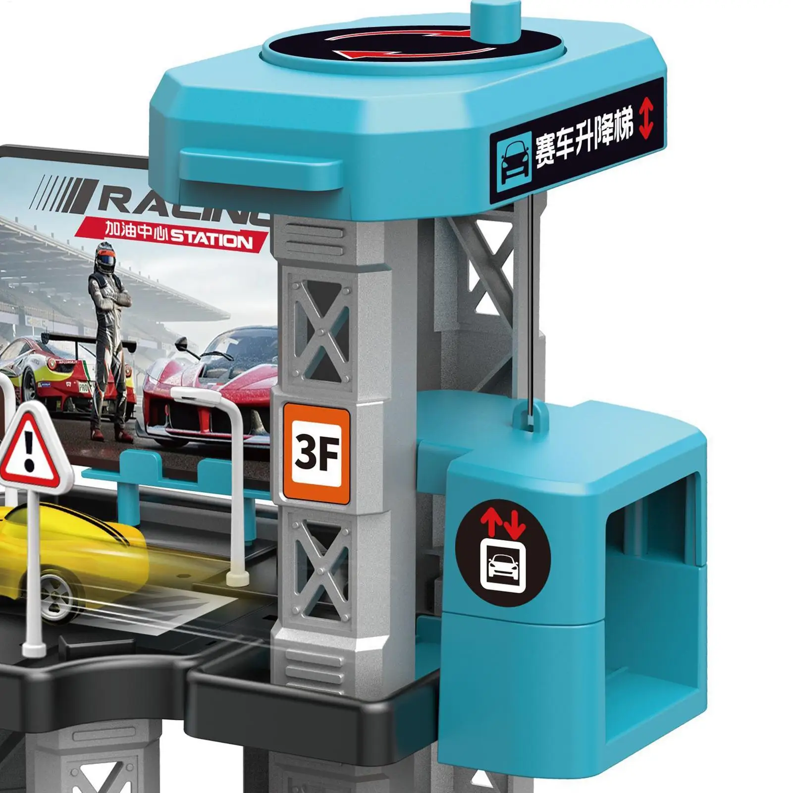 سباق السكك الحديدية سيارات لعب الأطفال المرآب المنجنيق الرياضة المسار لعبة لعب الاطفال بناء وقوف السيارات الطفل مجموعة محطة الوقود لتقوم بها بنفسك لف الطريق