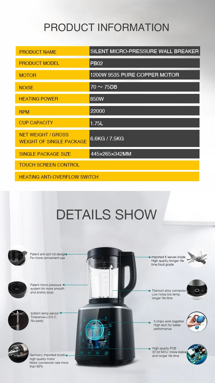 1200 W automatischer Mixer-Power-Mixer
