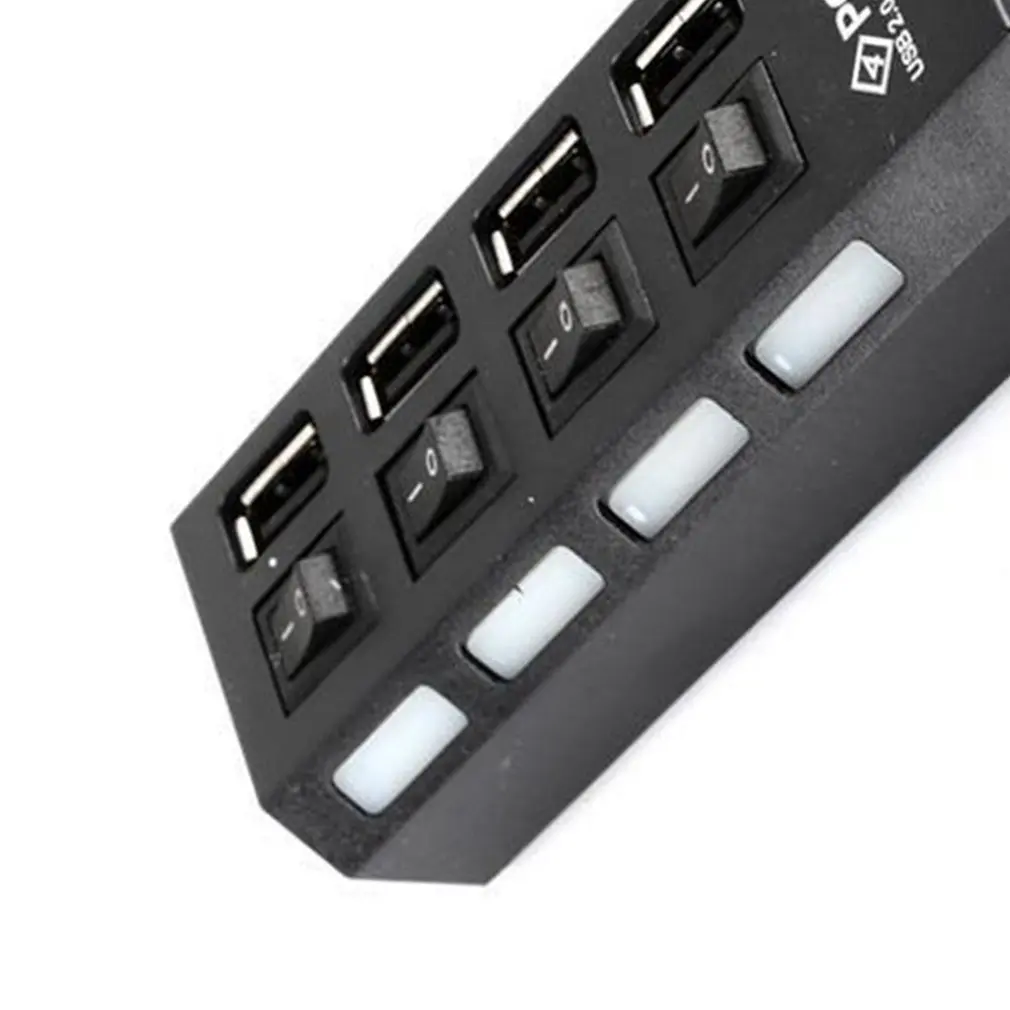 Usb High Speed 4-Port Hub Independent Switch Hub Four-Bit Splitter 2.0 high-speed Hub Usb Multi-Interface Hub Professional