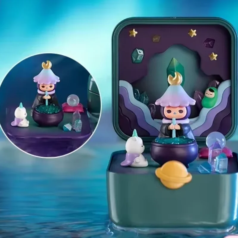 

100% Pop Mart Pucky Strange Stars Series Набор сцен, слепая коробка, сумка для догадок, загадочная коробка, игрушки, кукла, милые аниме-фигурки, украшения, подарок