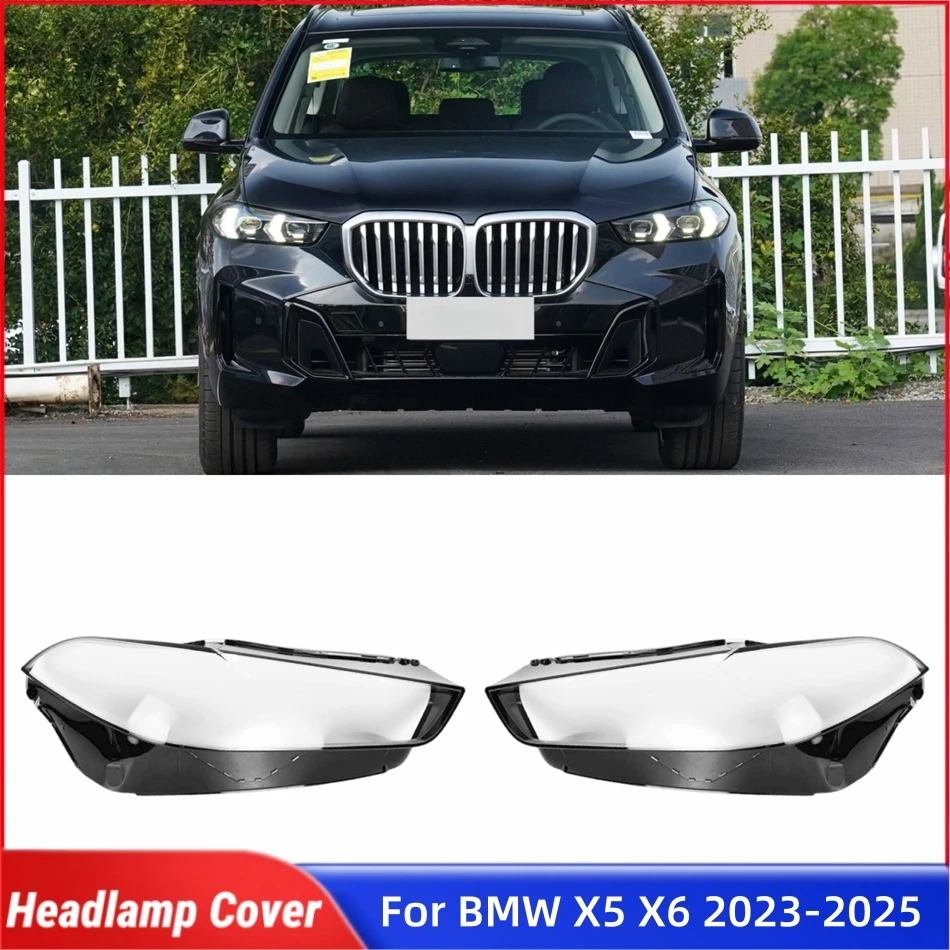 

For BMW X5 X6 G18 2023 2024 2025 Accessories Car Lampshade Headlights Cover Car Front Headlight Lens Cover Lights Shell