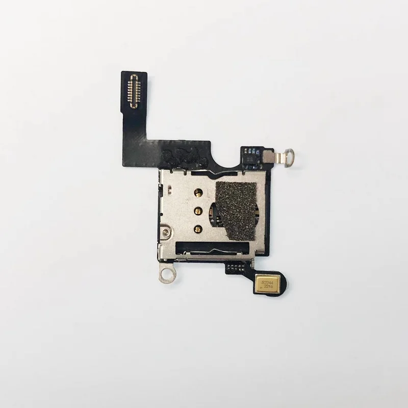 SIM Reader Sim Card Holder Socket With Mic Micphone Flex Cable For Google Pixel 3 Pixel3 Repair Part