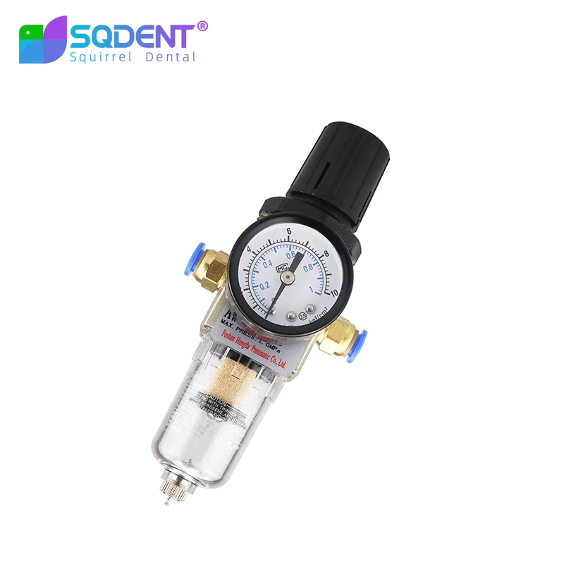 Dental Water Filter Dental Air Reduce Valve Air Filter Regulator Compressor & Gas-Pressure Meter For Dental Chair Unit Equipment