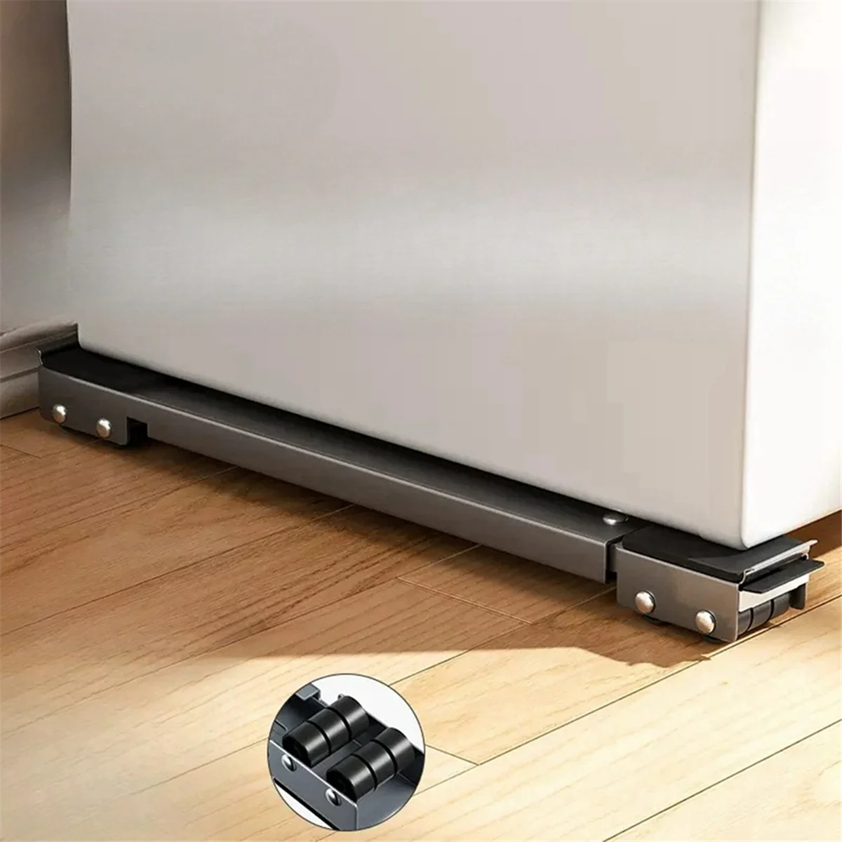 

ABXHH Adjustable Movable Base for Refrigerator and Washing Machine-Roller Bracket with 16 Wheels to Enhance Stability A