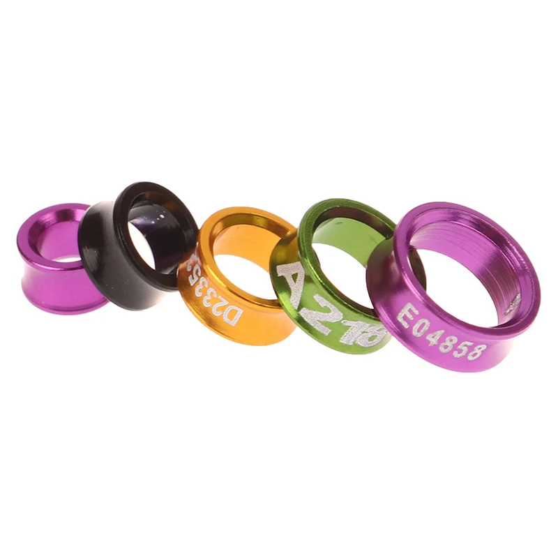 10Pcs Aluminum Parrot Leg Rings Pigeon Foot Rings Bird Parrot Feeding Identification Outdoor Flying Training Tools Bird Supplies