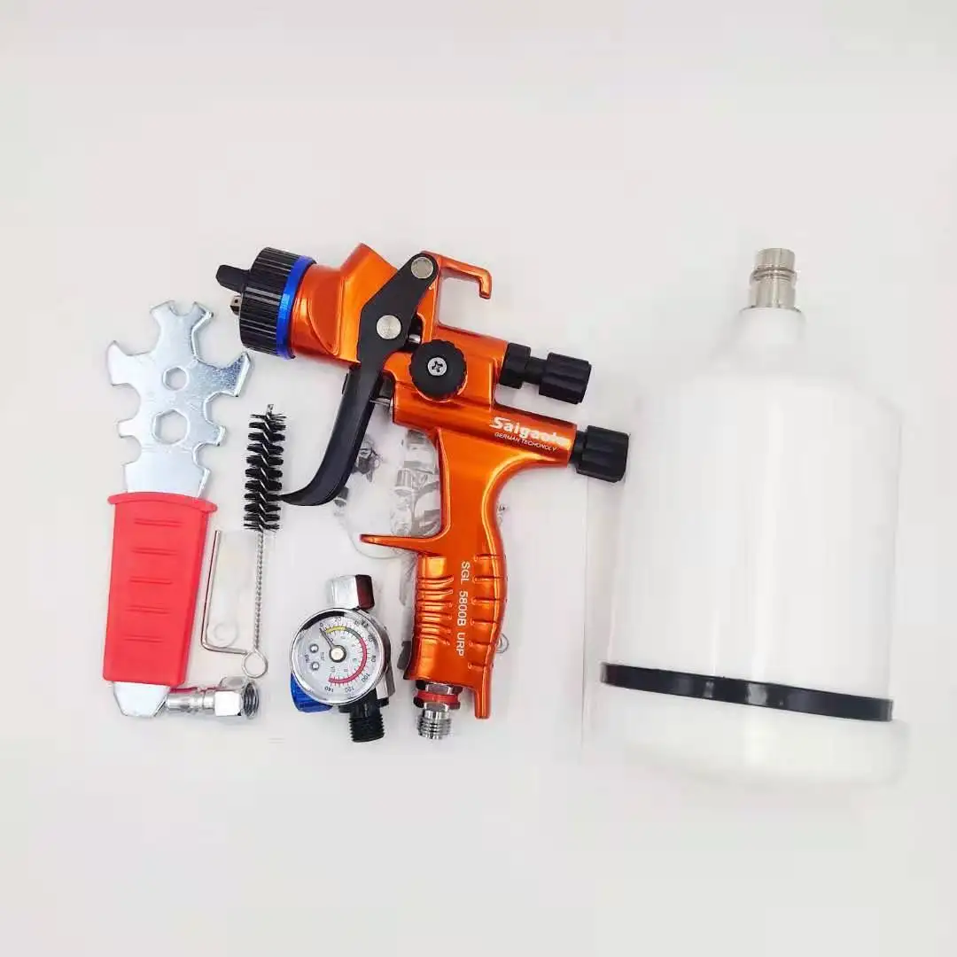 Pneumatic paint gun Saigaole5800 upper pot car topcoat spray gun high atomization paint sheet metal spraying tool
