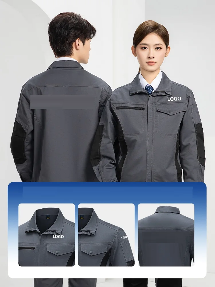 High quality Work Clothing set for men women two tones wear resistant auto repairman mechanics working Uniform fashion work Suit