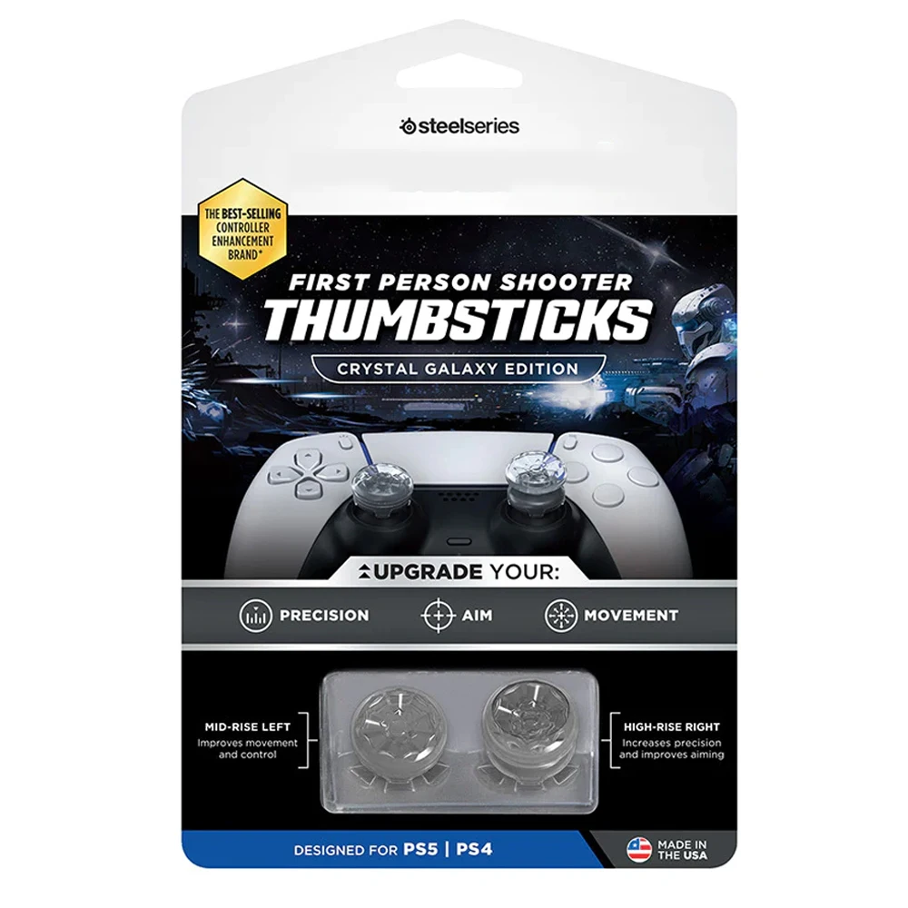 Freek Crystal Galaxy Edition Performance Thumbsticks Grip Caps Silicone Analog Stick Caps Cover  for PS4 PS5 Controller