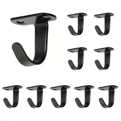 5Pcs Stainless Steel Screw Mounted Ceiling Hooks, Under-Shelf Towel, Heavy Duty Hanger For Bathroom Cabinet Garage