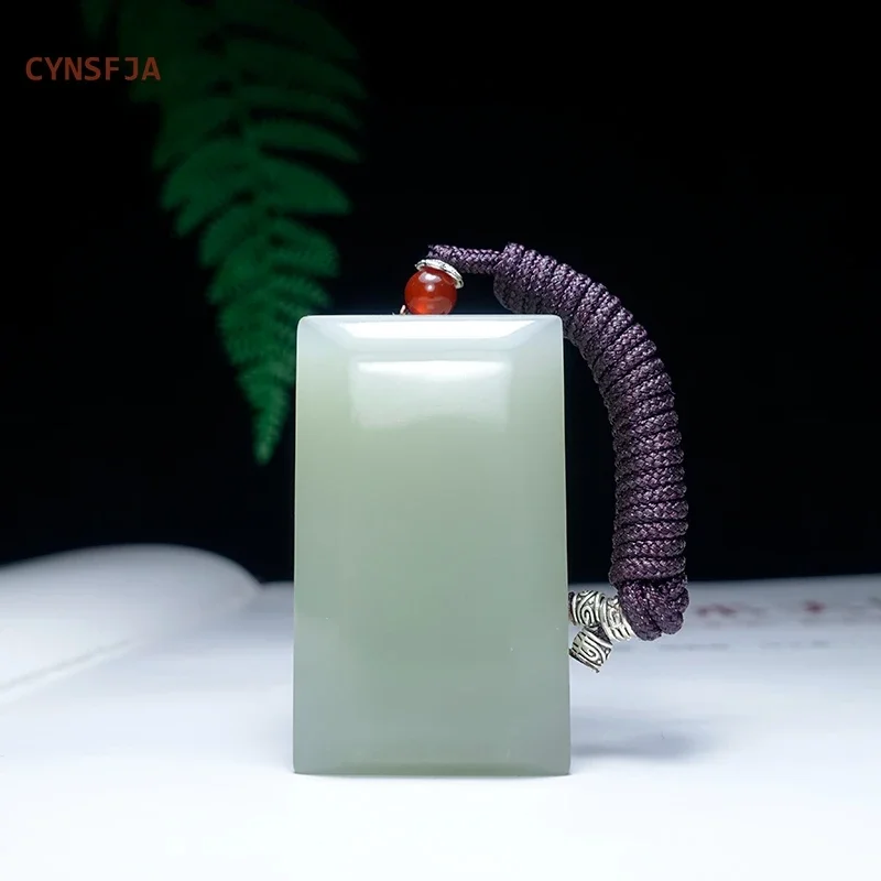 

CYNSFJA настоящие редкие сертифицированные натуральные нефриты Хэтянь мужские счастливые амулеты нефритовый кулон подвески высокое качество благословение лучшие подарки