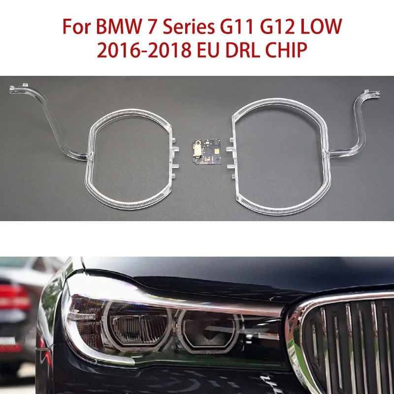 LED Light Source Chip Car DRL CHIP Conduit Strip Ballast Module For BMW 7Series G12 2016-2018 LOW EU Angel Eye White Light Strip