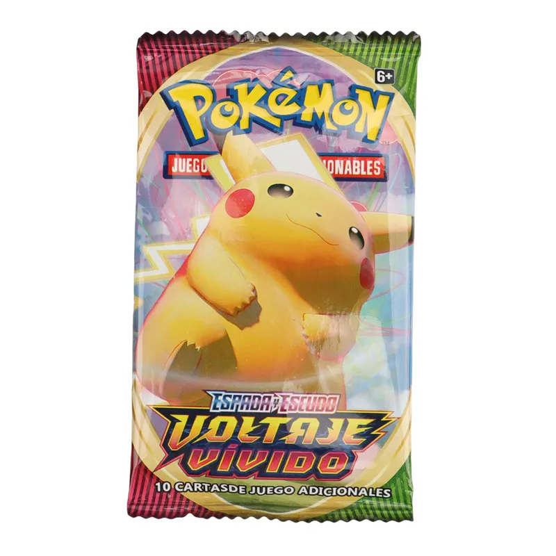 40/360Pcs Spanish Version Pokémon Card TCG: Sword shield Vivid Voltage Booster Box Pokemon Cards 36 Pack Box Gifts