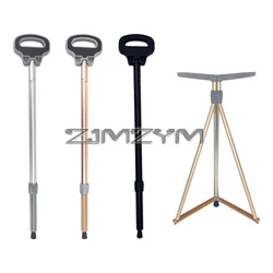 Folding Stool Cane for Seniors Outdoor Converts Walking Stick to Seat Aluminum Alloy Lightweight Portable Park Queue Travel