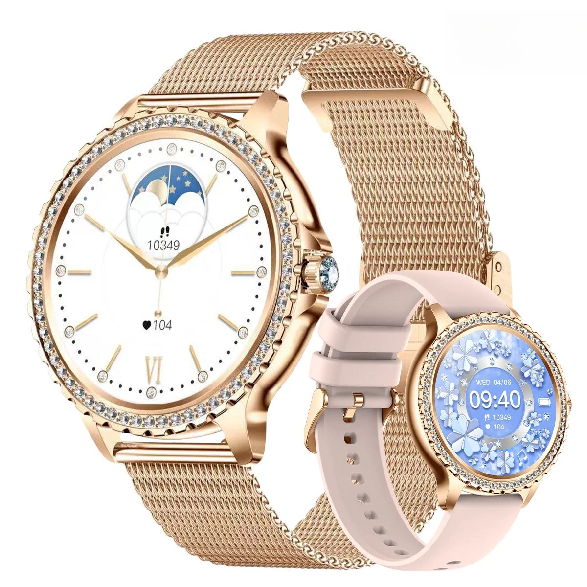Cross-border women's smartwatch i58 Bluetooth call voice assistant health sleep monitoring various exercise step counting