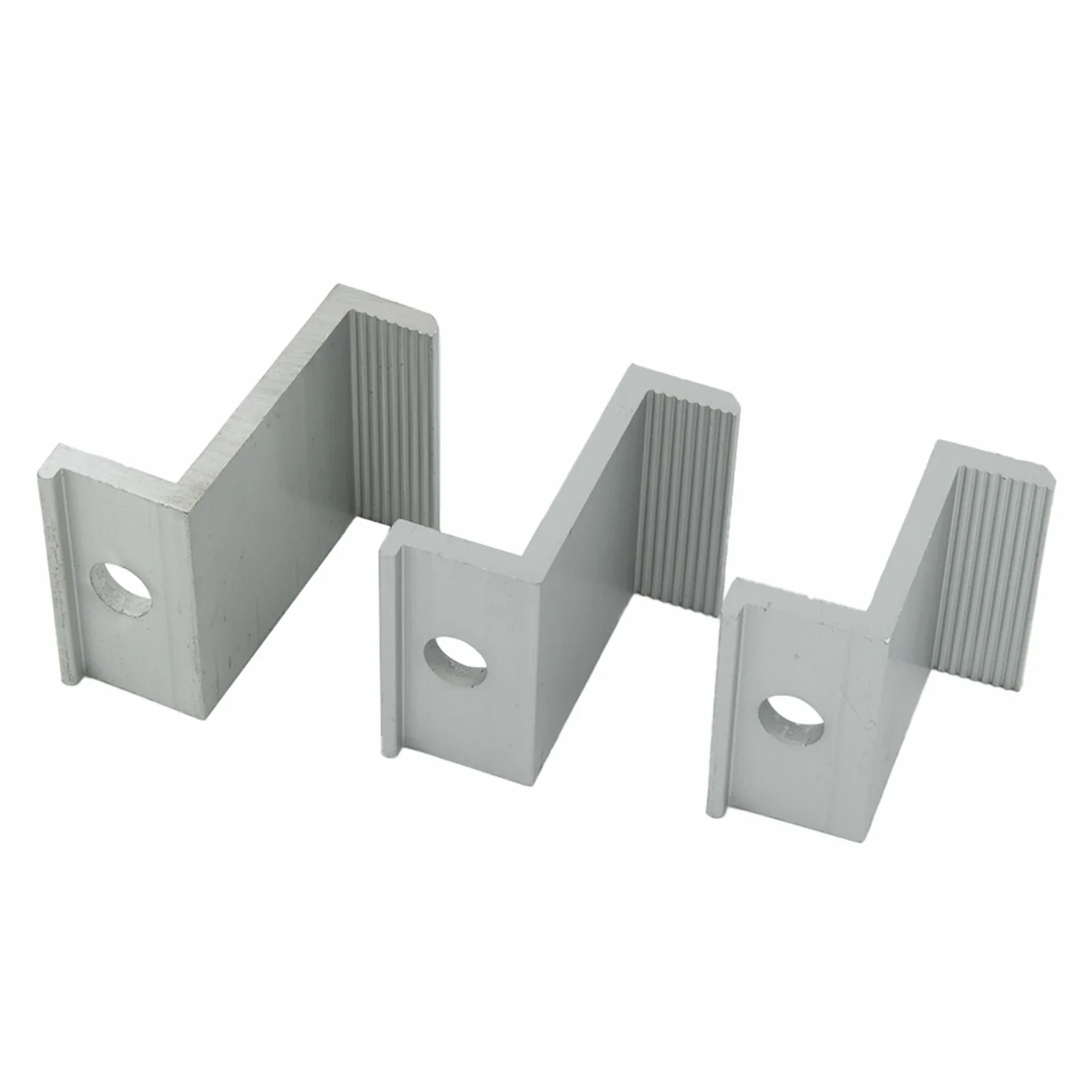 10 Pieces Solar Panel End Clamp For Photovoltaic Mounting Applications Fits 30mm To 45mm Frame Thickness Aluminum Material