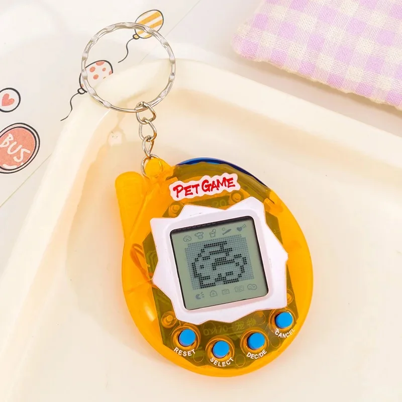 Cross-Border Electronic Pet Machine Virtual Retro Handheld Game Keychain Children's Toy Gift Luminous Toys from Mainland China