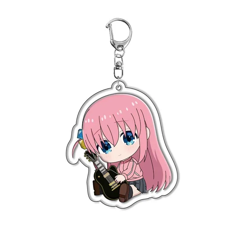 كاواي لطيف بوتشي الصخور! سلسلة مفاتيح مصنوعة من الأكريليك إكسسوارات أنيمي Gotoh Hitori Ijichi Nijika Yamada Ryo ظهره قلادة حلقة رئيسية #3