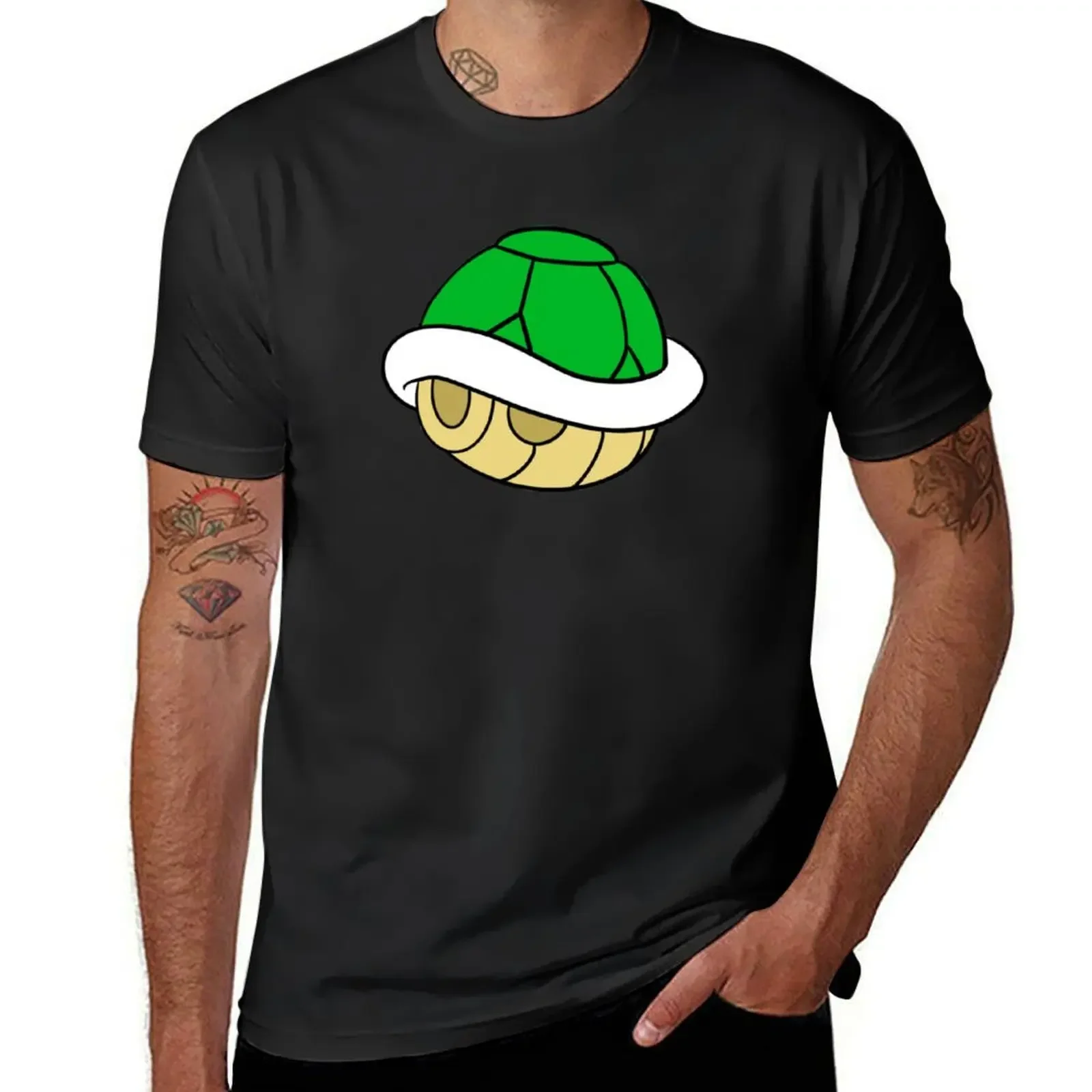 

Green Shell T-Shirt customs design your own summer tops men clothing