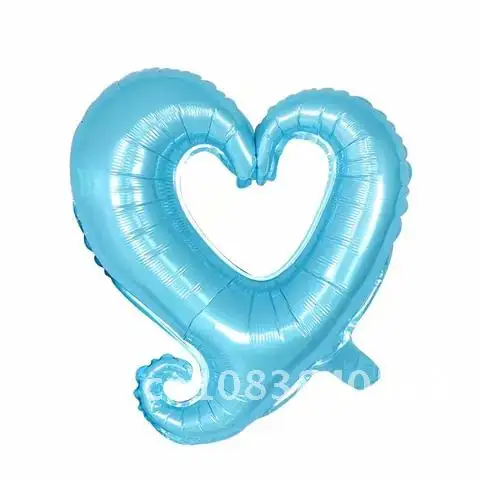 

50pcs/lot 18inch Hook Heart-Shaped Balloons Helium Balloon Wedding Valentine's Day Supplies Birthday Party Decoration Heart Foil