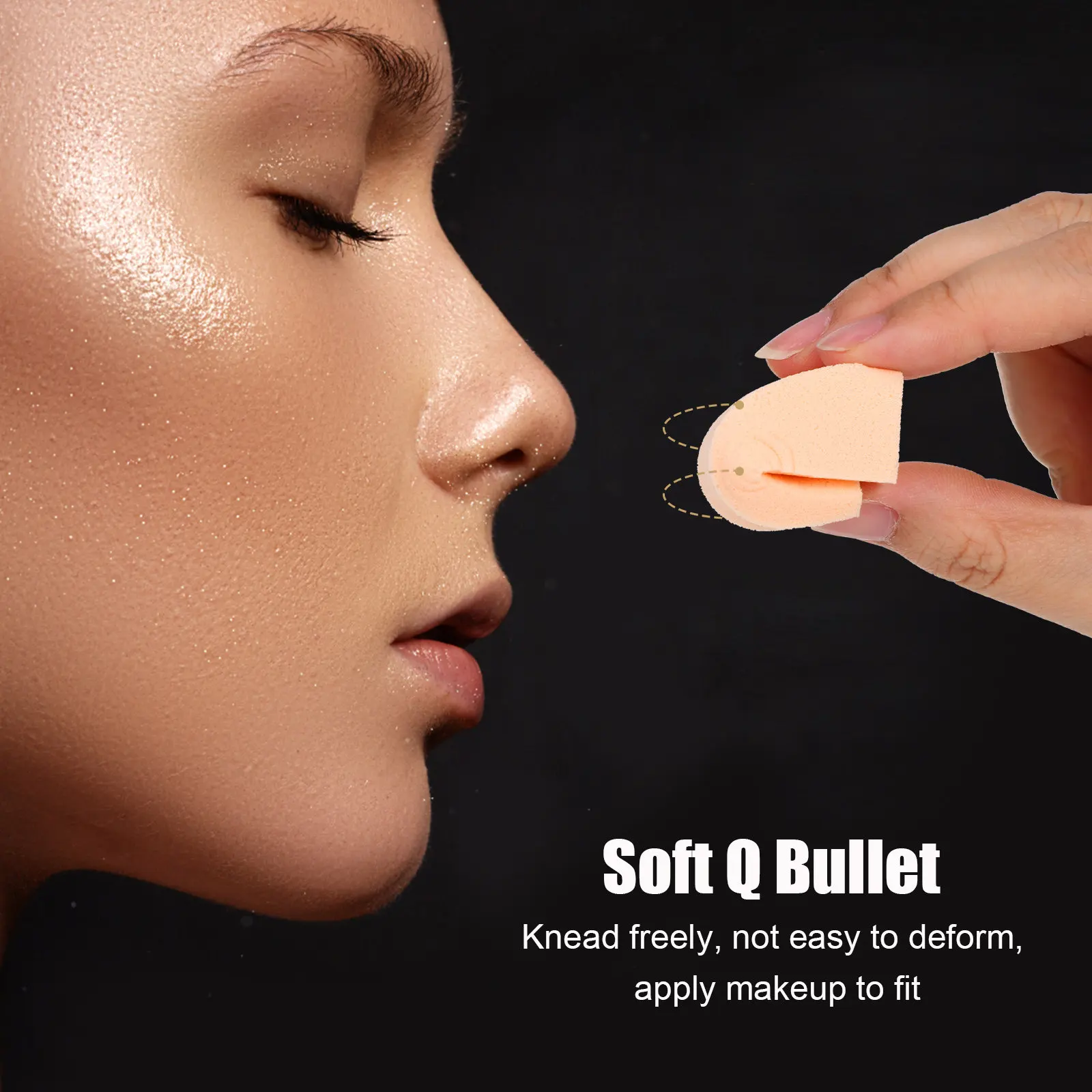 96Pcs Triangle Makeup Sponge Set Premium Skin Friendly Elastic Sponges for Foundation Blush Eyeshadow Liquid Cream