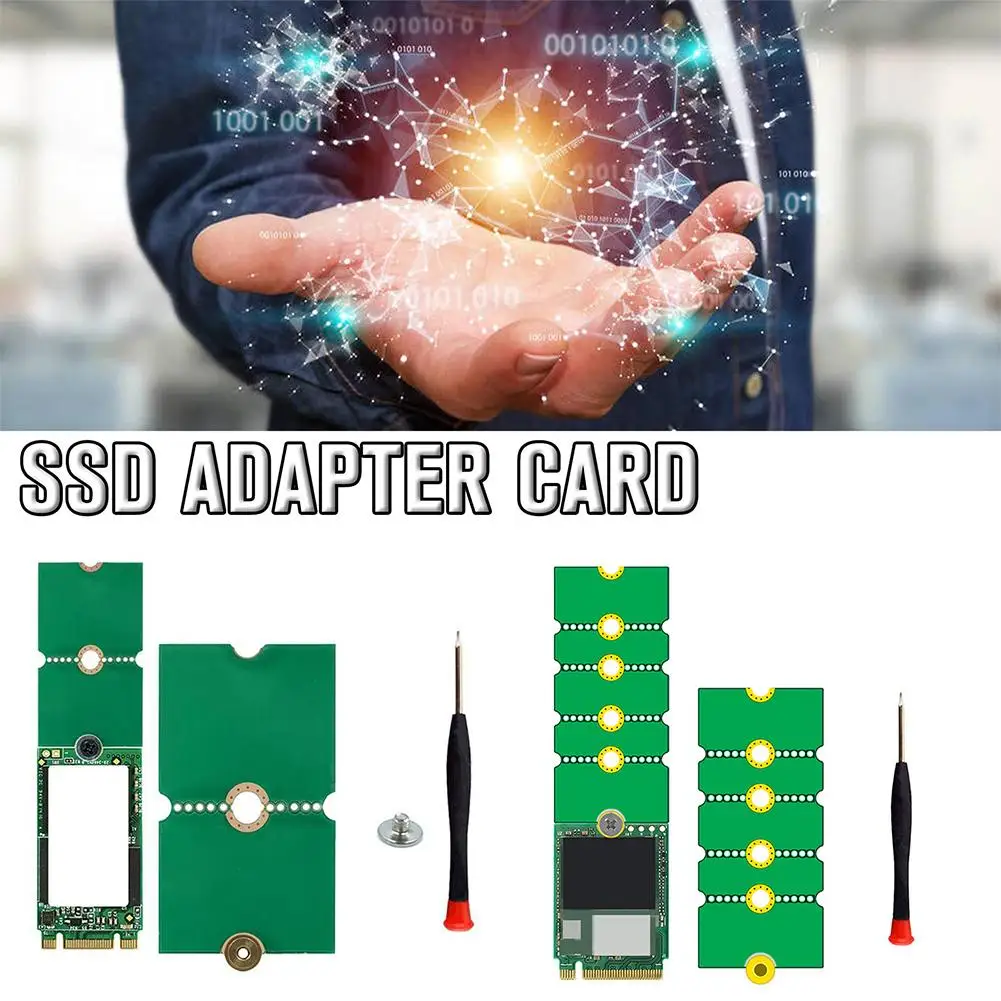 NGFF M.2 SSD Adapter Card 2242 To 2280 2230 To 2280 Transfer Card Adapter Expansion Rack Board Riser Card Convert Card