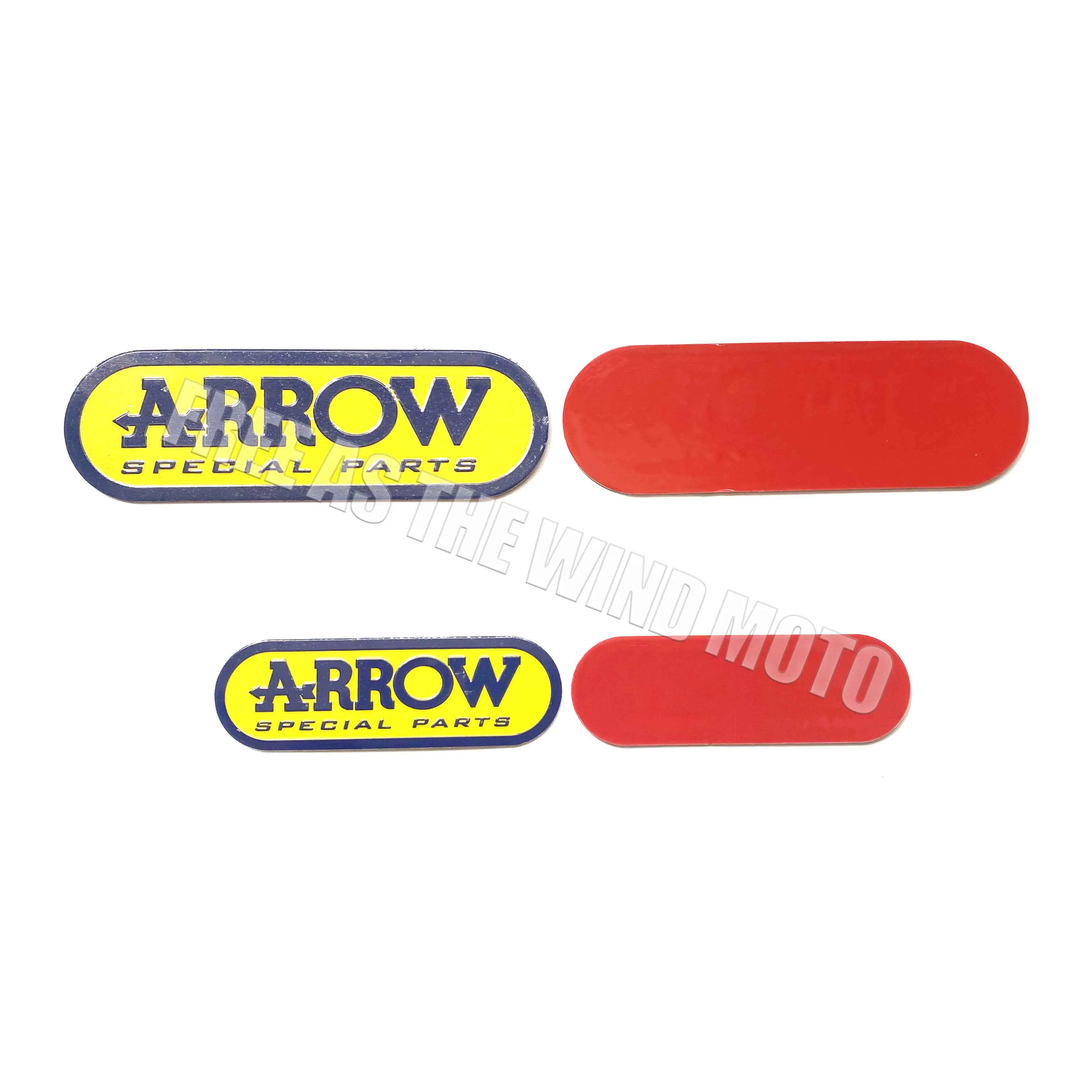 

3D Aluminum Alloy arrow Motocycle Exhaust Pipe Logo Sticker High Temperature Resistance Waterproof Moto Exhaust Pipe Decal