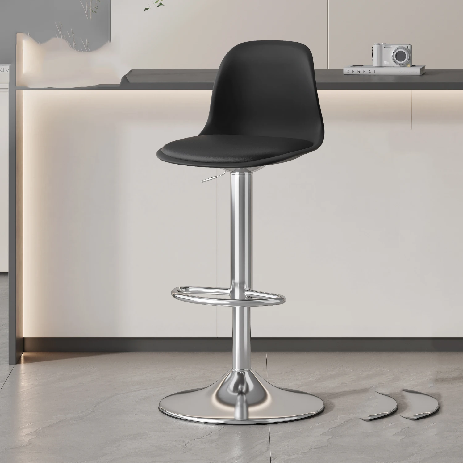 كراسي بار دوارة معدنية مكاتب استقبال مكتبية قابلة للتعديل مقاعد للبار حديثة الحد الأدنى مريحة Banqueta أثاث فريد من نوعه