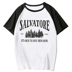 the Vampire Diaries top women harajuku manga comic t shirt girl designer clothing