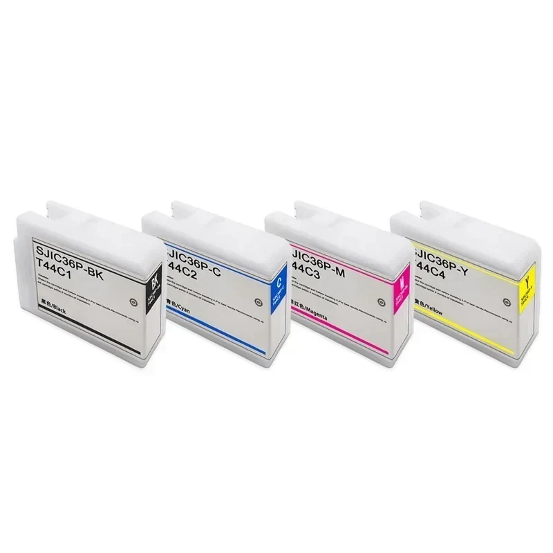 Europe T44C1 T44C2 T44C3 T44C4 Pigment Ink Cartridge for Epson SJIC36P CW-C6500AE 6500PE CW-C6500 CW-C6000 Label Printer